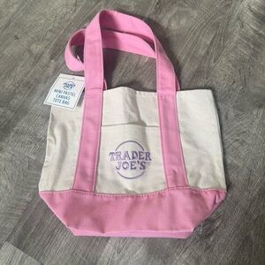 Trader Joe’s Mini Pastel Canvas Tote Bag